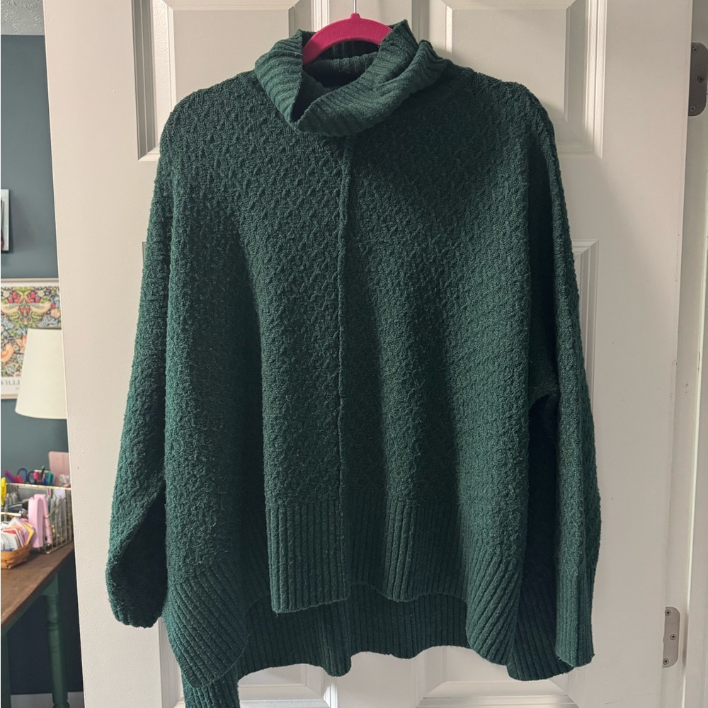 Able Forest Green Cowl Neck Sweater